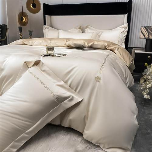 长绒棉纯棉床上四件套全棉100床单被套床品三床笠款四季通用