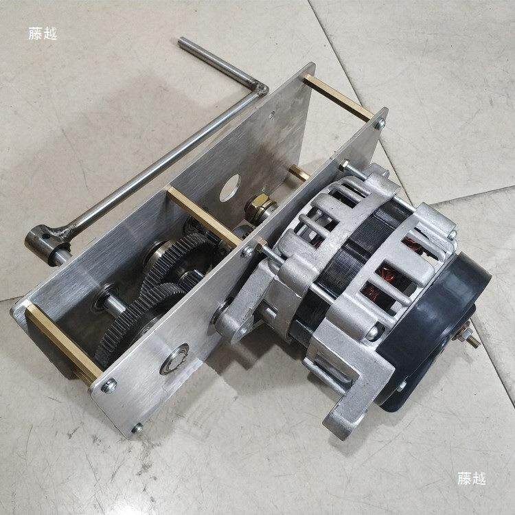 摇发电机增速永齿箱220v单独1500伏1500W瓦手磁恒压无刷线12V轮24