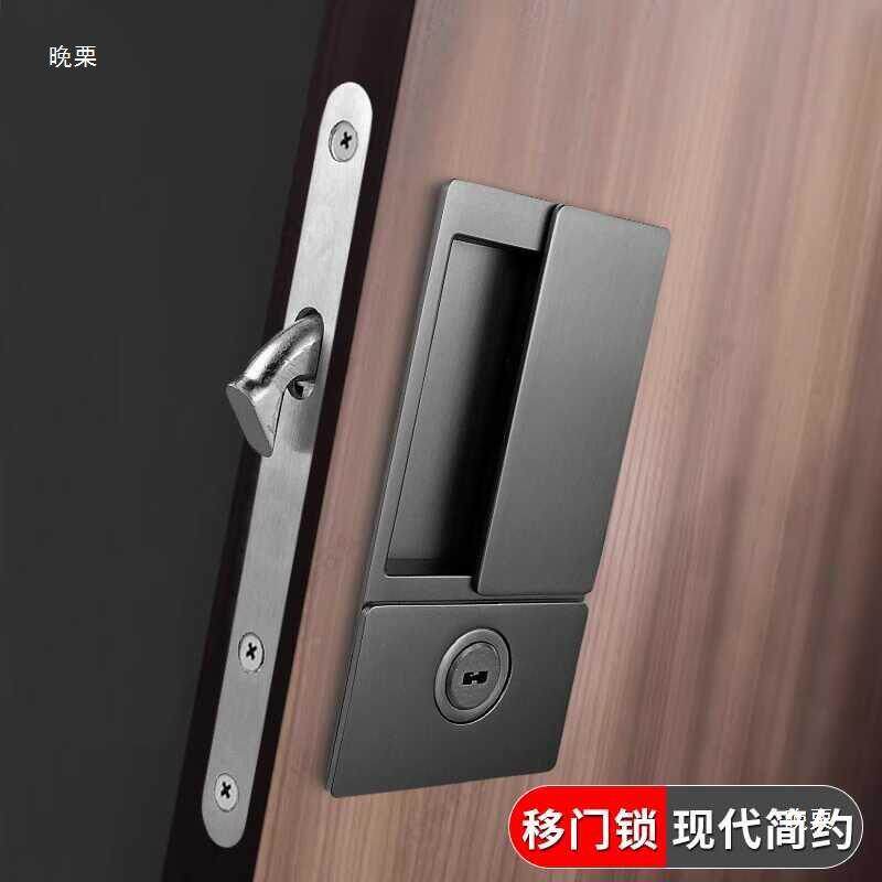 极门无品牌/锁室移门折叠实木简门锁无把手房间卧内卫生间现代门