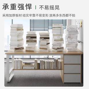 带子抽屉现代简约办公桌椅组合家用台书习桌学生学桌子 电脑01桌式