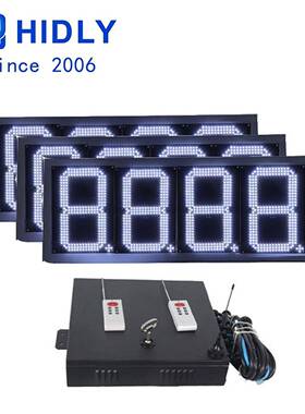 e价山运城RF遥控控制户外高亮ld计牌油价屏加油GAS12Z88站西显示