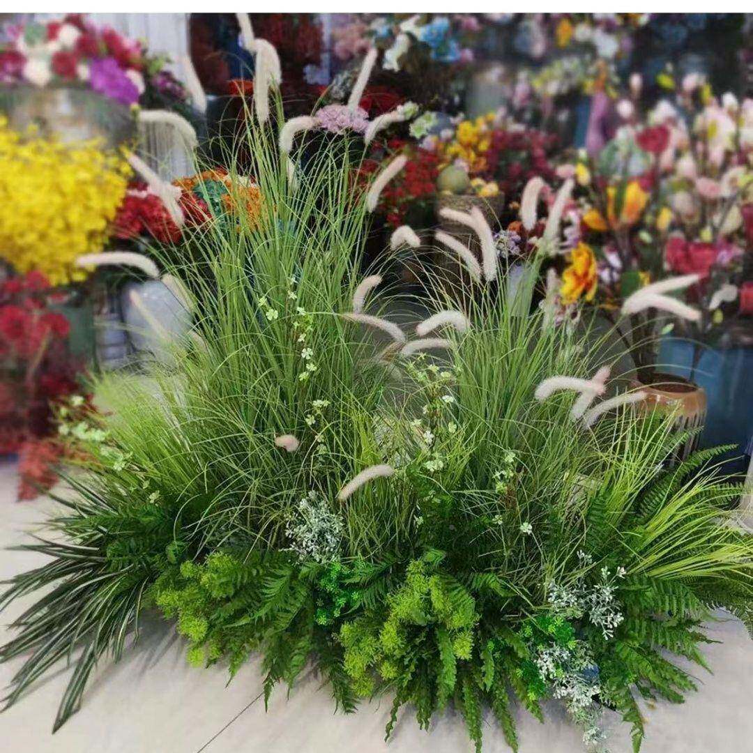 仿花真花草组合店面景卉置室内外隔布断墙角假57Z42526花户外阳台