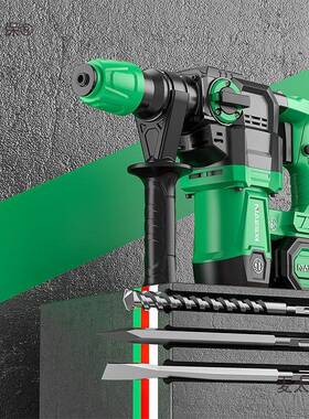 耐艾斯充电电锤02-32BL电镐多用重型混凝土开凿水电开槽冲麦太保