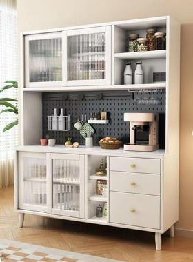 岩板桌面实木酒柜橱柜餐茶边柜RHL水柜物家置靠用墙储物玄关柜