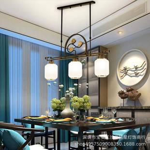 全铜新中式客厅吊楼436灯2025新中国风酒店别款墅灯具式大气复大