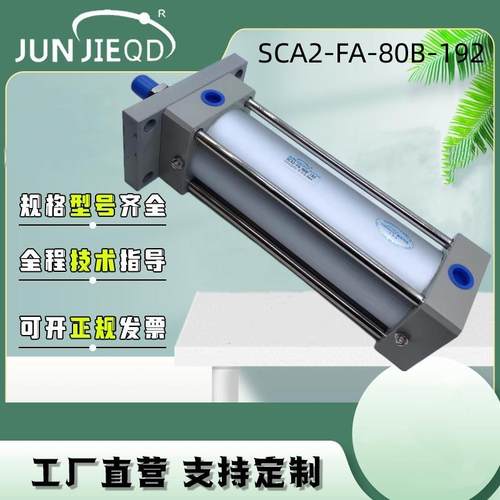 -SCA2FA-5B-192型方型气缸S0CA2--FA80B-192双421作用标准气缸