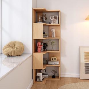 用实转角书架落地置物XEI架角柜木墙户角拐角收纳柜小型客厅家收