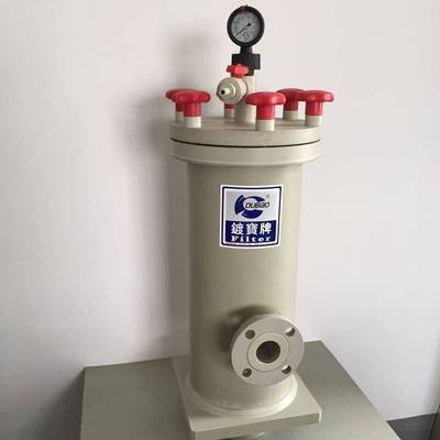 廠家直銷 耐腐蝕PP塑料過濾器 耐酸堿化學藥液清洗機 污水處理