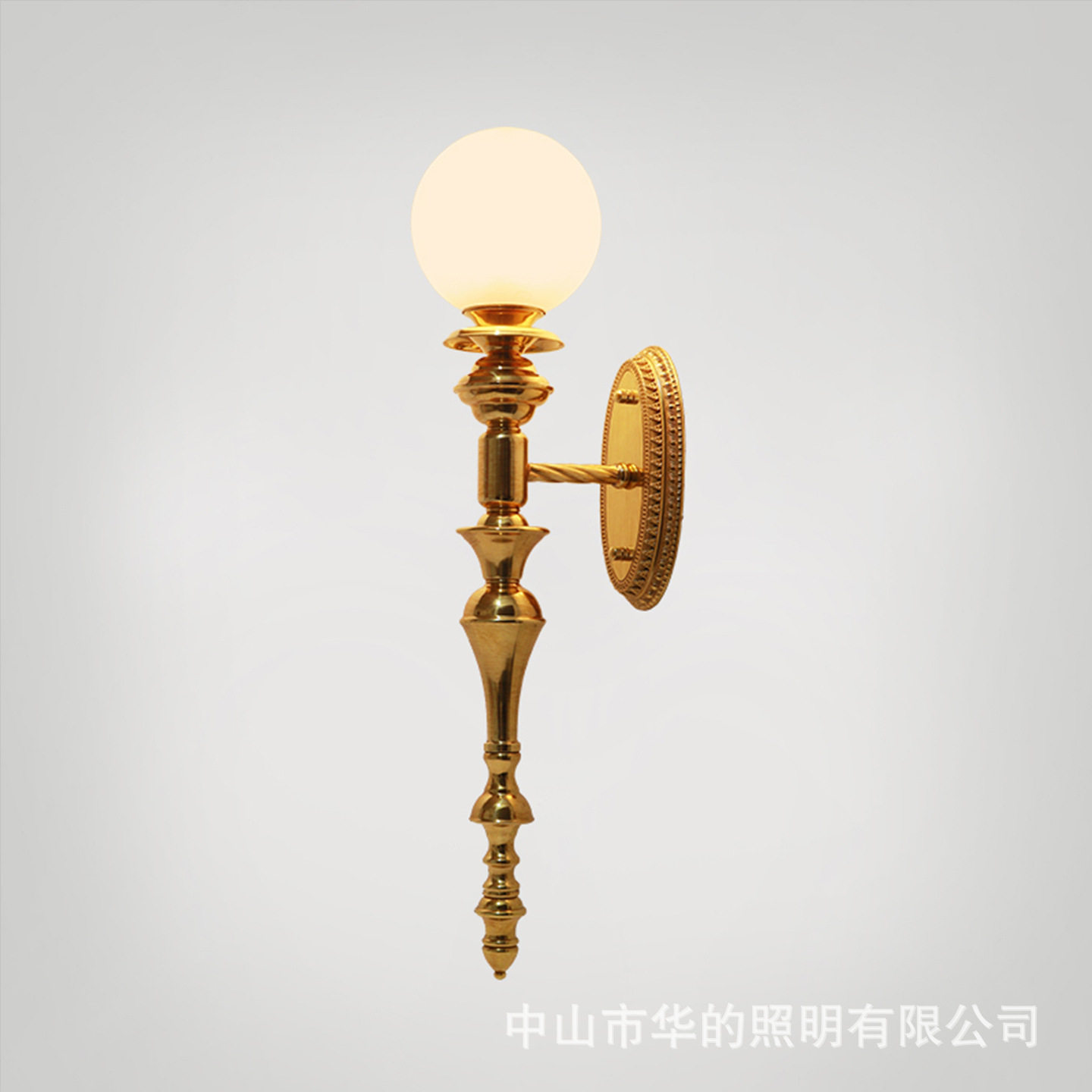 法式复古客厅卧室全铜壁灯欧式奢华大气别墅过道脱蜡纯铜墙壁灯