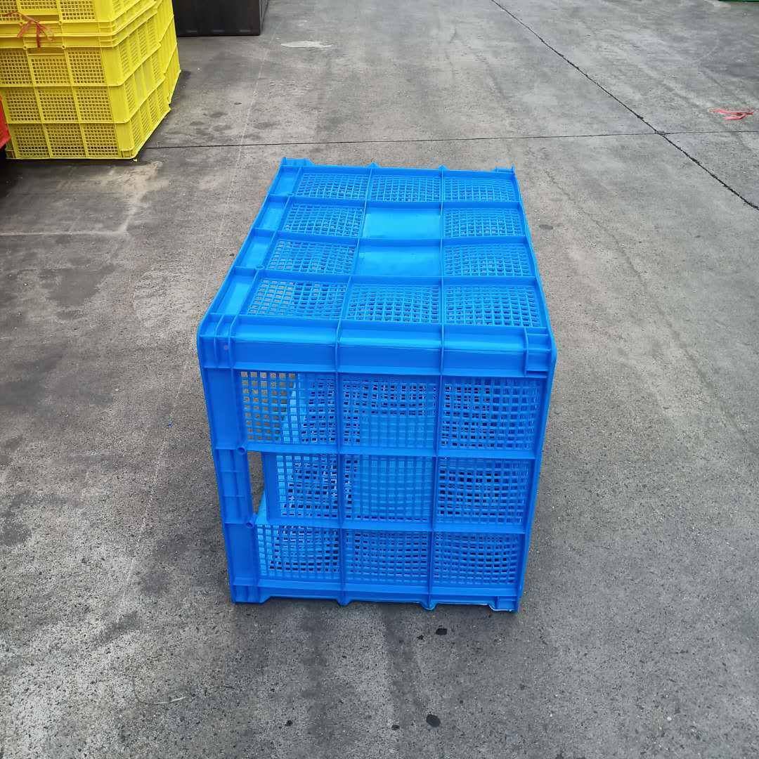 熟料塑料HME理筐水产品海鲜运输服胶车框装厂衣物整箱间零件收纳
