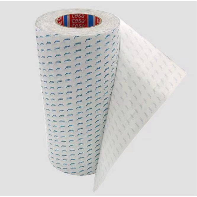 德莎tesa68614半透明无纺布双面胶 绒布PTFE泡棉橡胶铭牌 PC 贴合