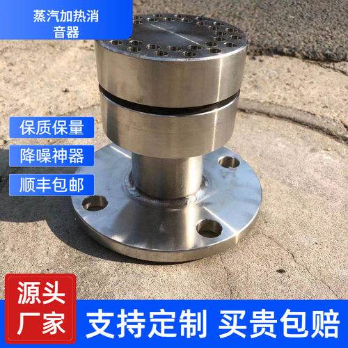 良工蒸汽加热水消声器 浸没式汽水消声器加热器减少振动声厂家