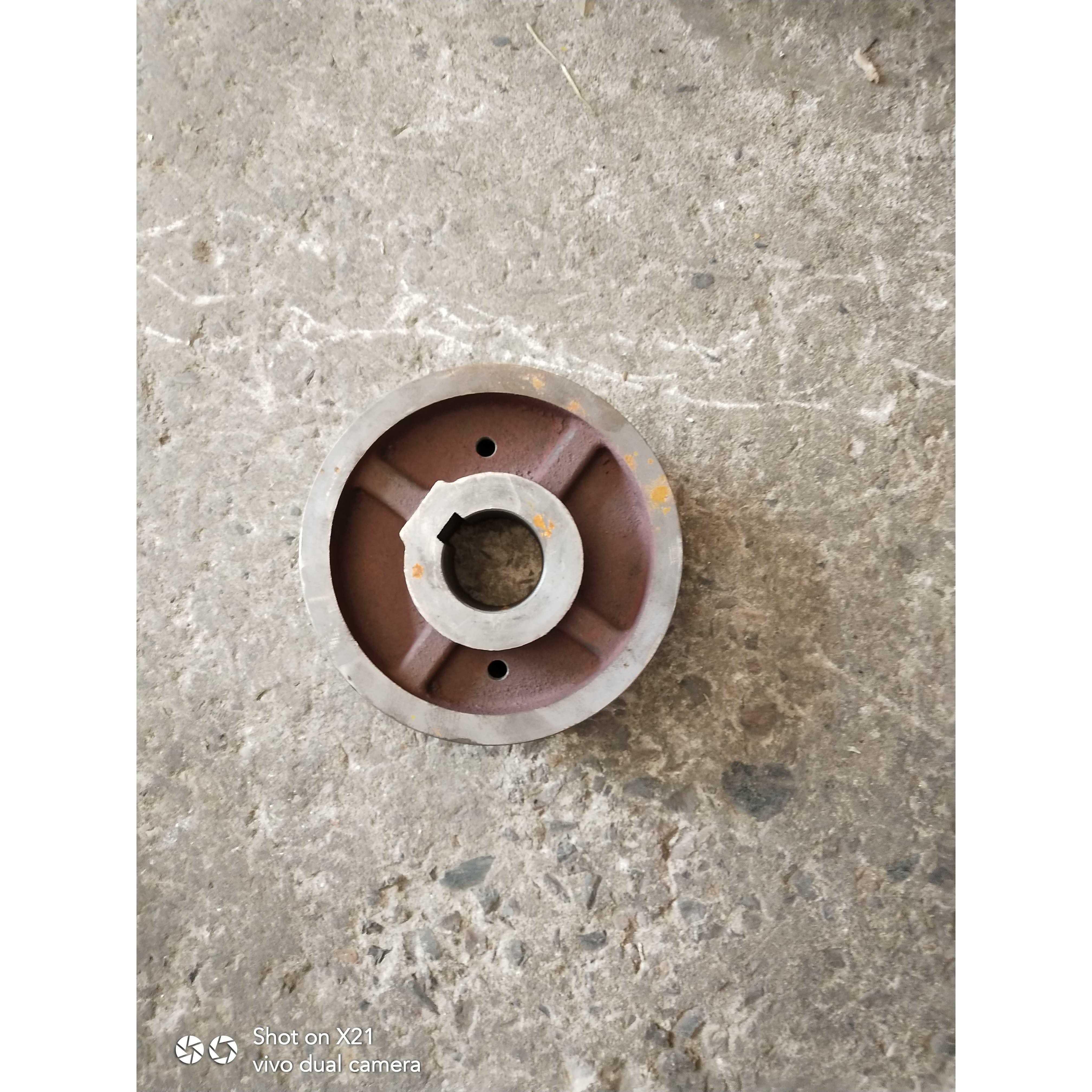 机床配件冲床刹车轮制动轮上二锻沃得精机6吨冲床刹车盘内孔501键