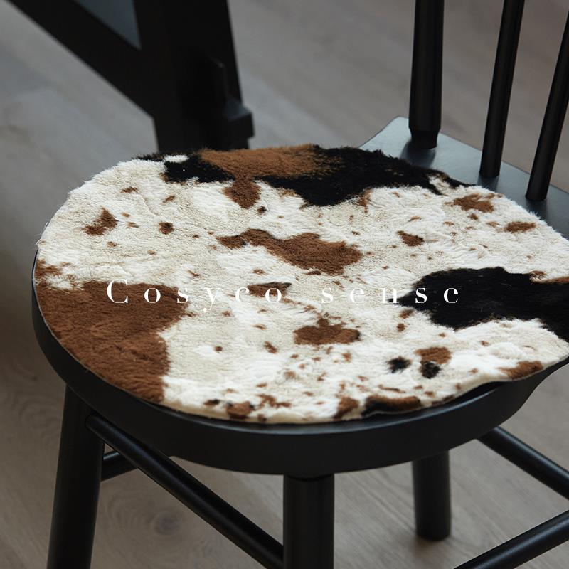 COSYCO轻奢北欧风奶牛纹沙发、座椅坐垫