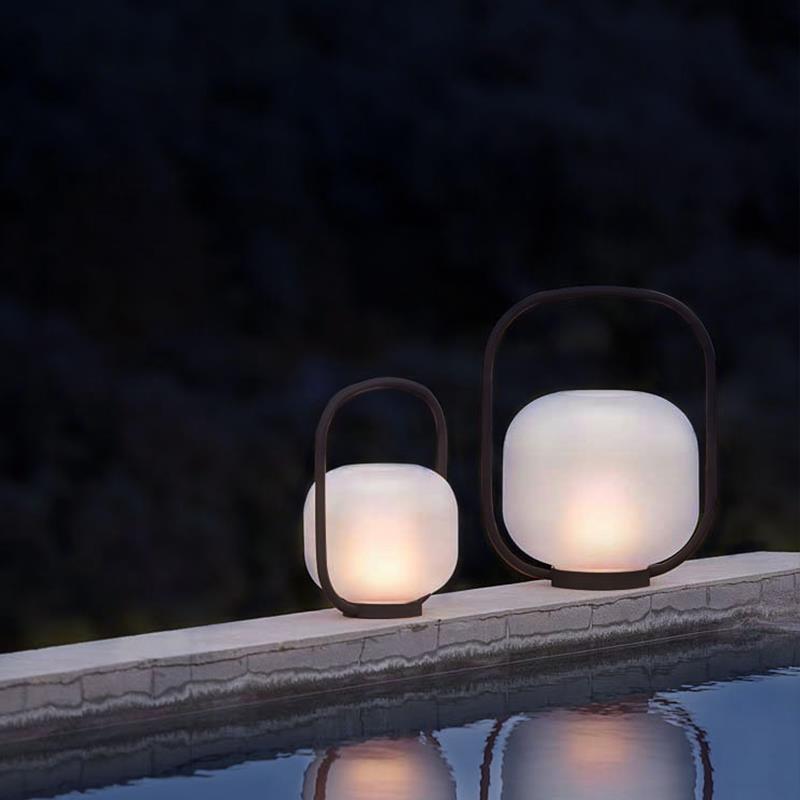 蒸客户外太阳能草坪灯露营防水手提灯庭院景观灯露台花园装饰灯