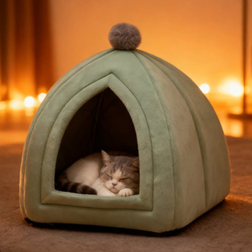 冬季保暖封闭式猫窝加厚