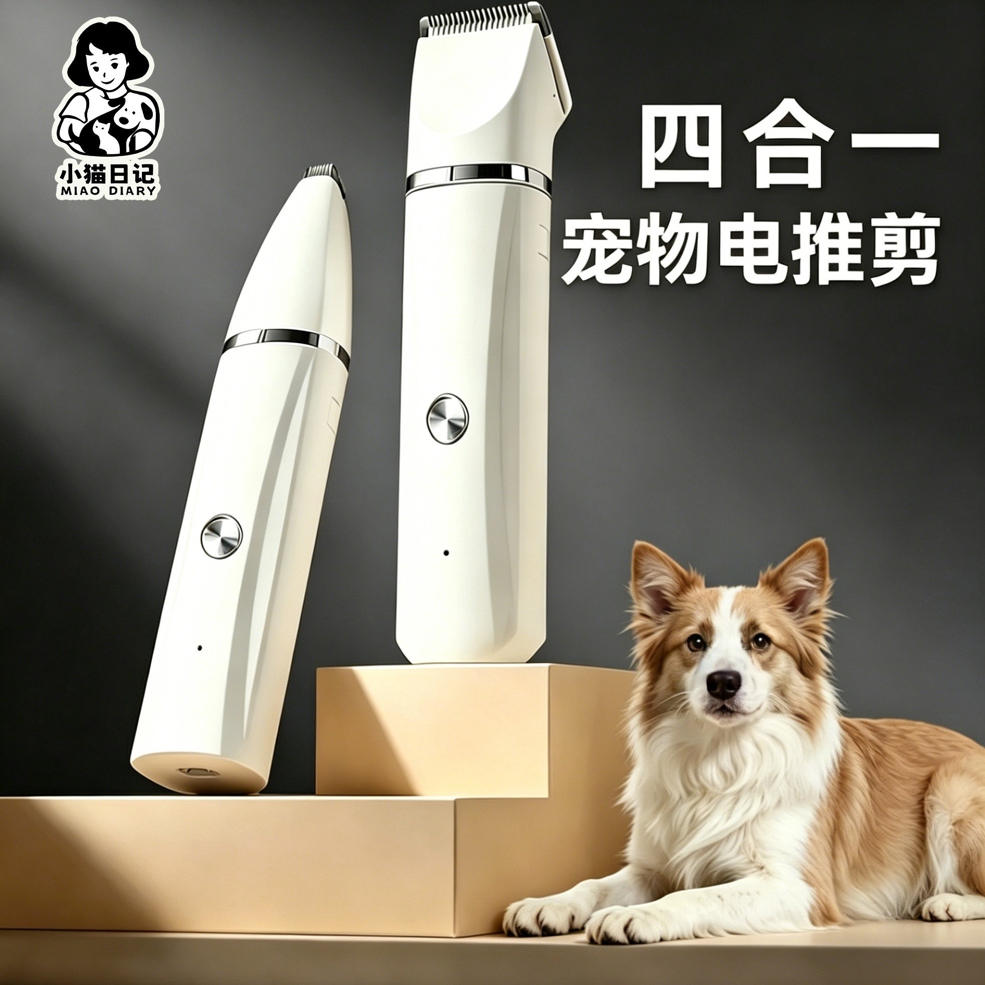 小猫日记宠物剃毛器猫咪剃脚毛器猫脚底修剪狗剪毛专用神器电推剪