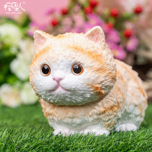 手绘原创萌猫食品级硅胶捏捏乐可爱高颜值仿真解压玩具 默认微瑕
