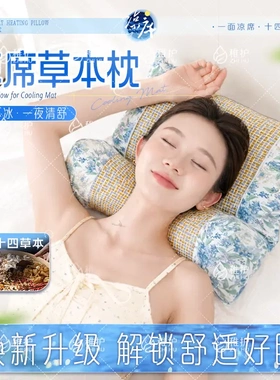 14味中草本凉席枕热敷夏季抗菌抑螨热敷枕填充护颈护具稚护枕头