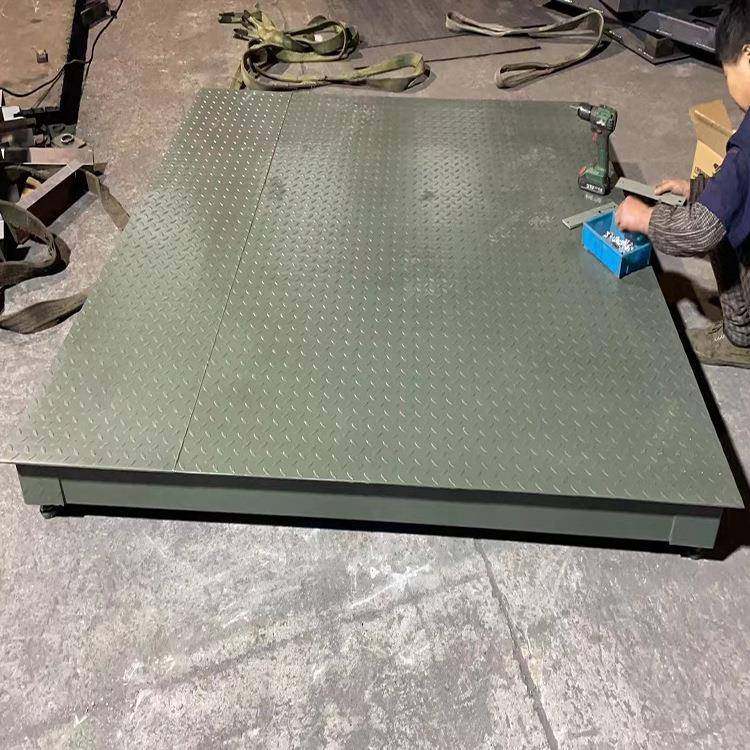 1.5*3m地磅铝材钢板称重电子平台秤5吨小票打印加厚电子秤5000kg