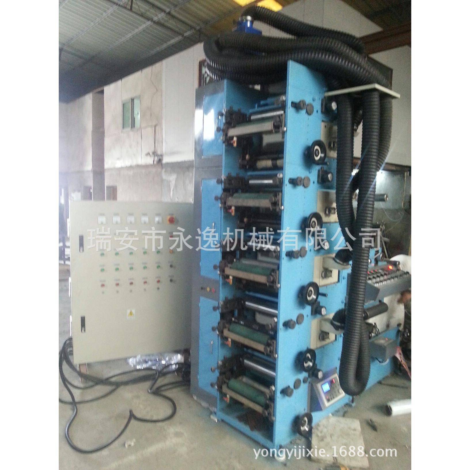 RY-320型4色全UV多功能层叠式柔版印刷机不干胶卷筒印刷机