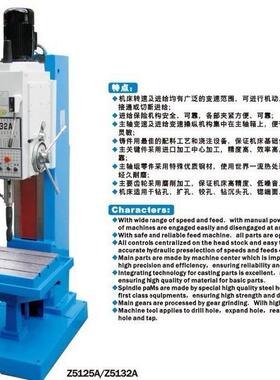 Z5125A立式钻床方柱立钻Z5132A多功能钻床厂家直销整机优惠