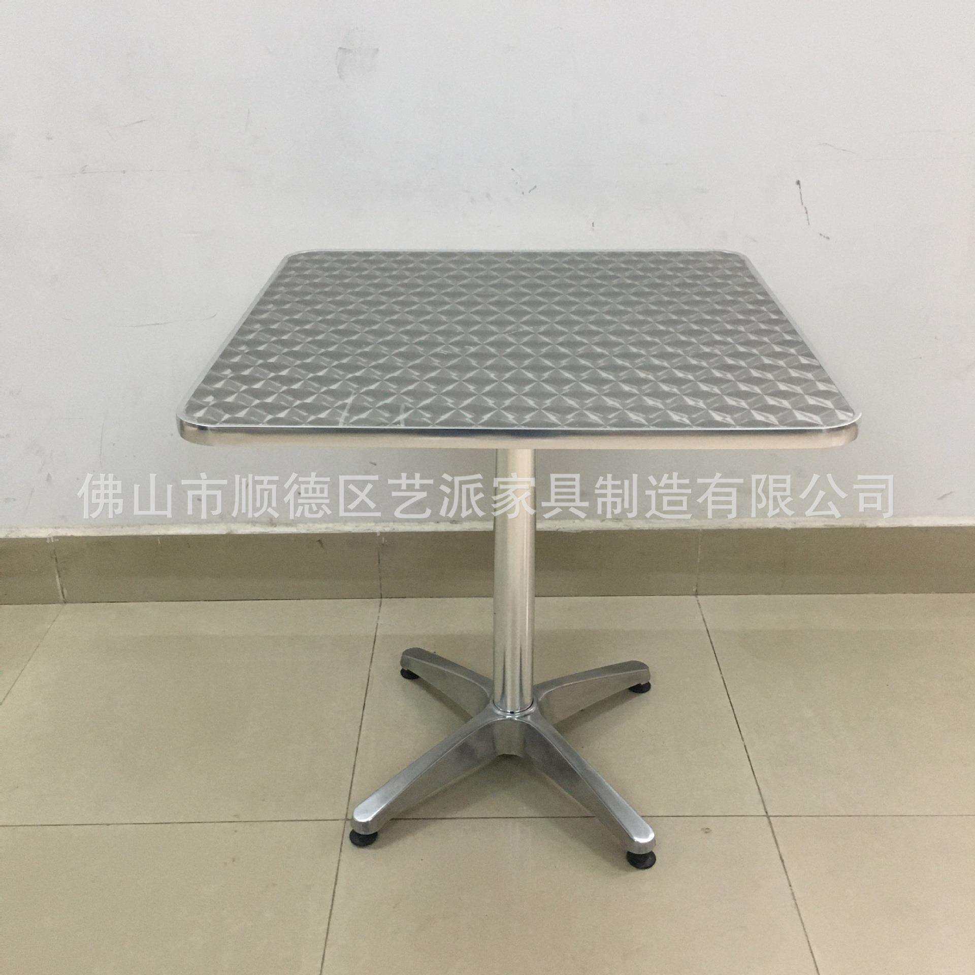 不锈钢奶茶店甜品店桌子不锈钢桌子面馆快餐桌小吃店小方桌C8