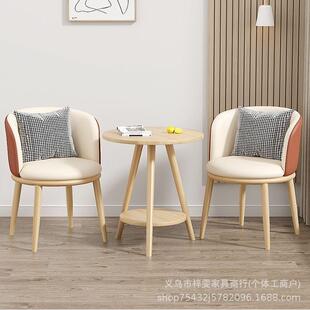 阳台小桌椅简约现代阳台桌椅组合网红休闲区布置茶桌椅组合三件套