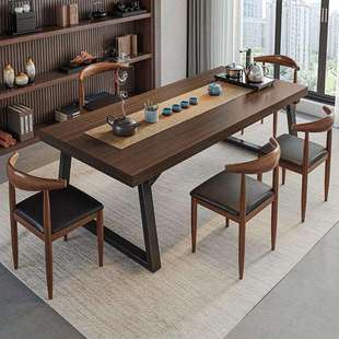 茶桌椅组合一桌五椅茶几客厅家用阳台小茶桌茶台办公室大板泡茶桌