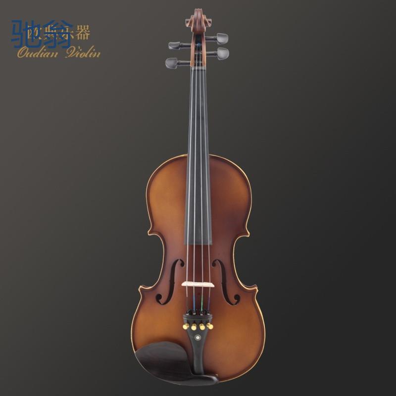 znM欧典进口实木手工小提琴儿童成人初学者专业级表演奏学生入门