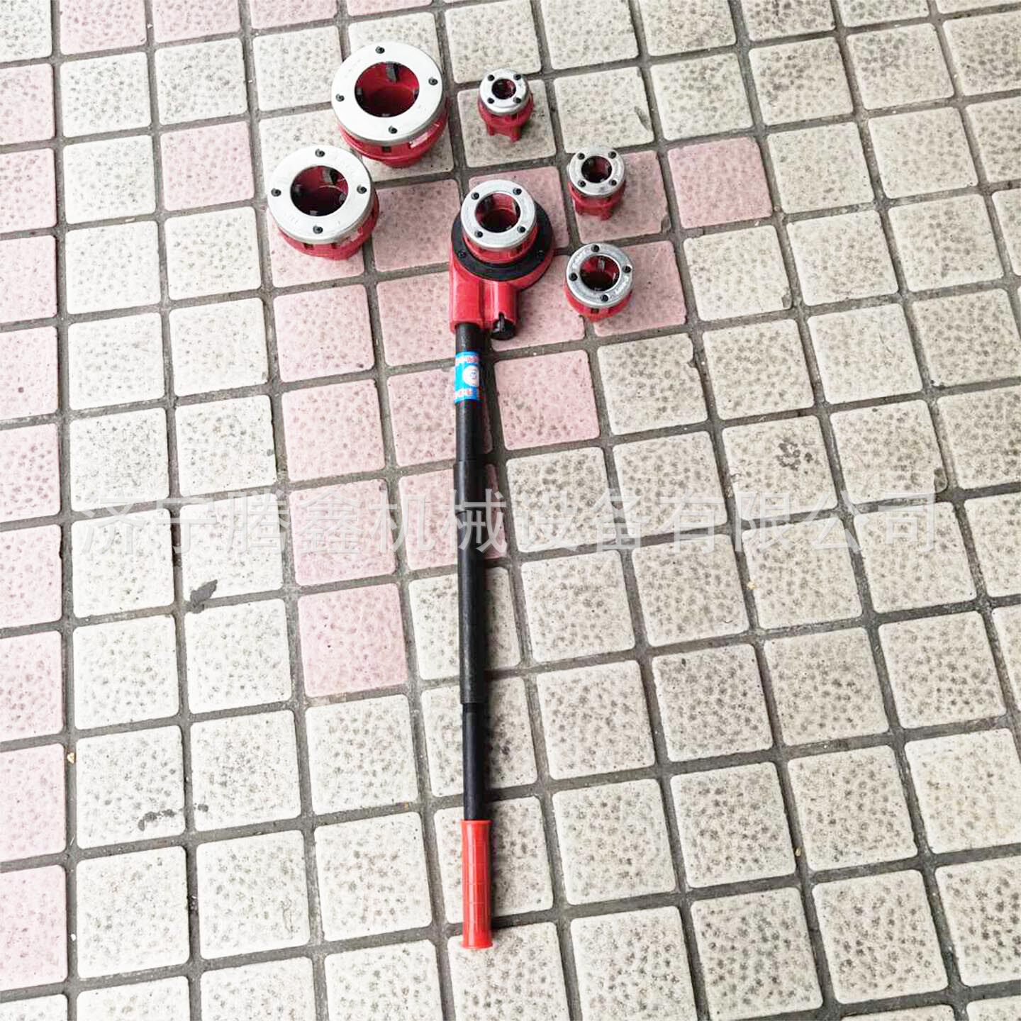 手动套丝机1寸2寸 小型手持式套丝机含板牙 便携式轻型电动攻丝机