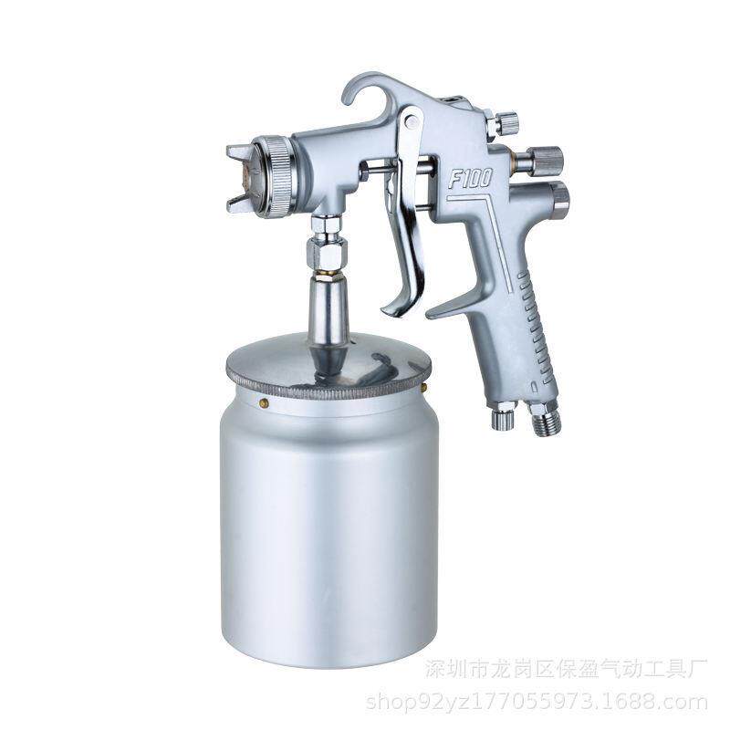 大容量下壶手持多功能油漆喷枪F-100S型汽车家具木工气动喷涂工具