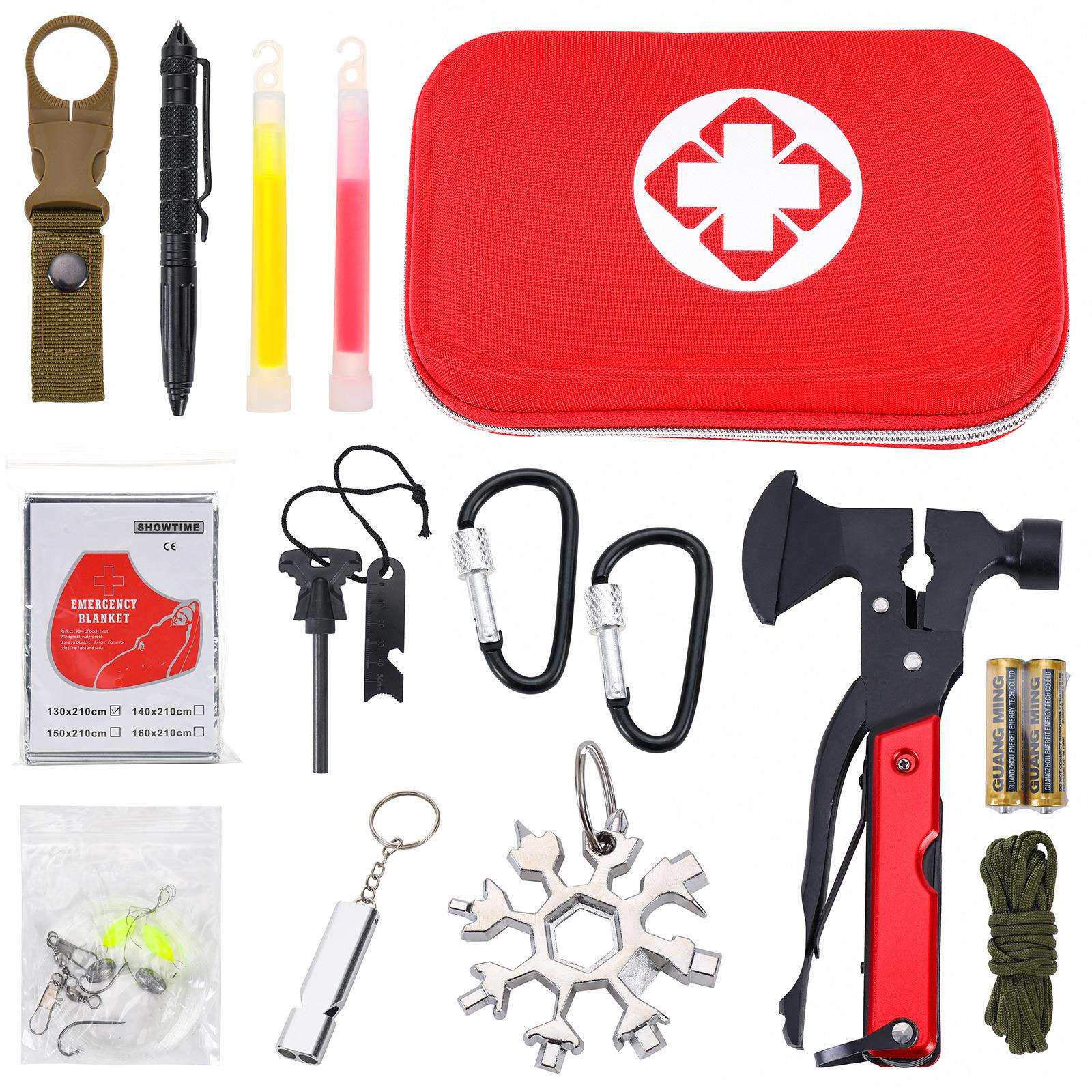 野外户外用品求生工具组合套装多功能edc野营旅行露营应急装备 - 五谷丰登爆款推出品