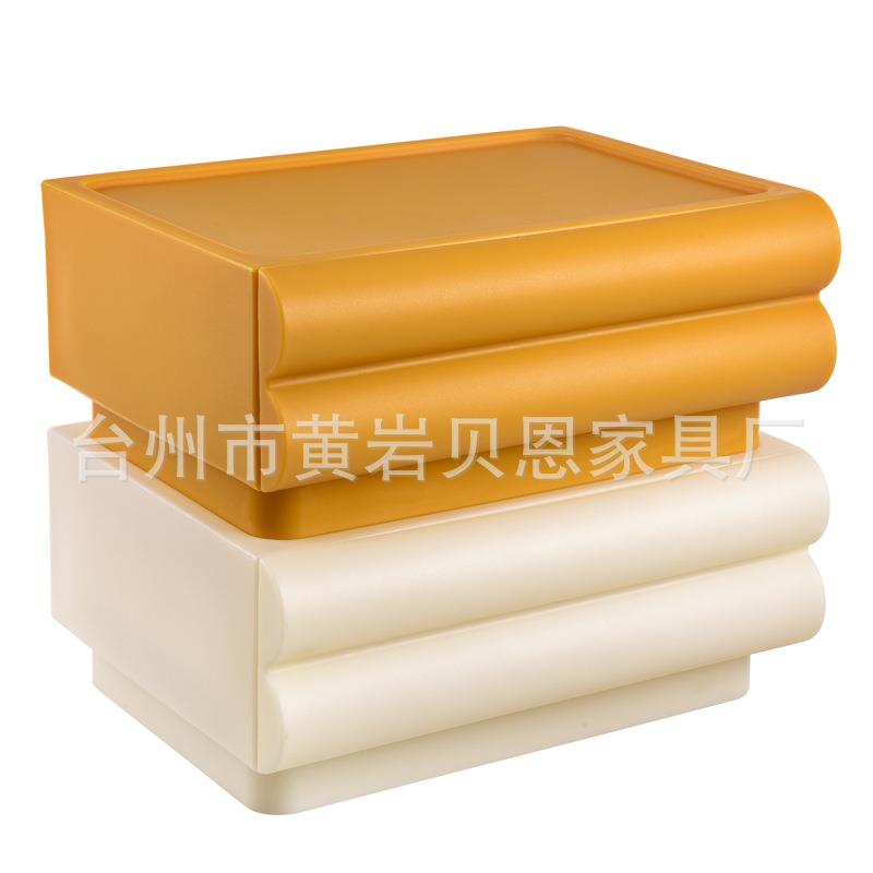 现代简约床头柜卧室多层多色多功能床头置物柜网红塑料储物柜