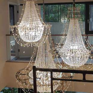 中古风灯具浪漫水晶吊灯法式复古风卧室餐厅客厅主灯别墅大气