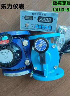宁波乐力数控定量水表LXLD-50S定量加水器工业水表
