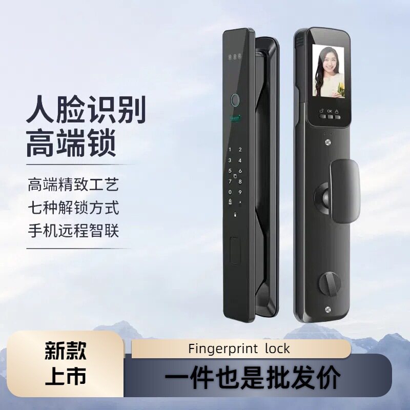 轻奢入户门指纹人脸密码智能锁