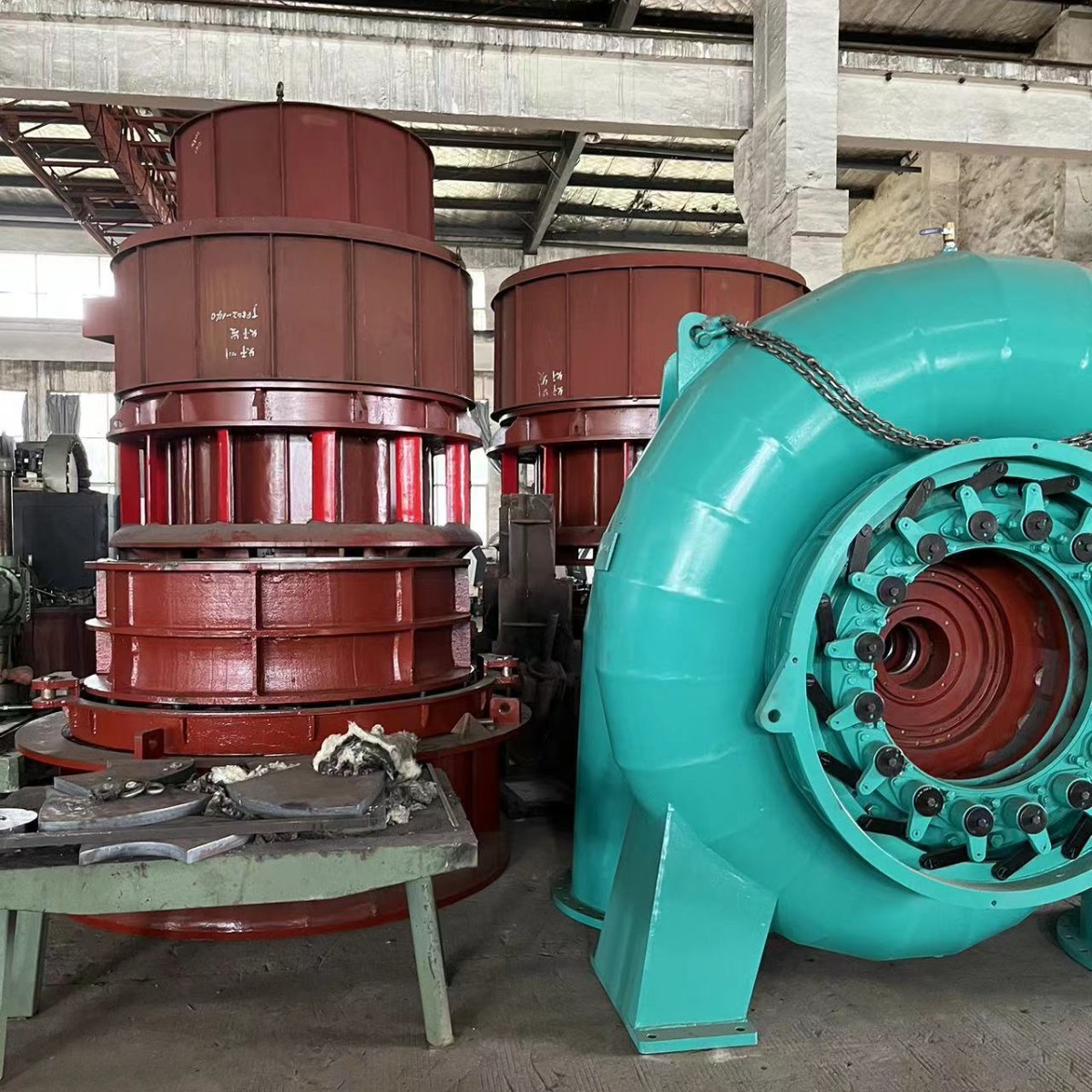 100-8000KW 混流和轴流水轮机组部件加工制造等