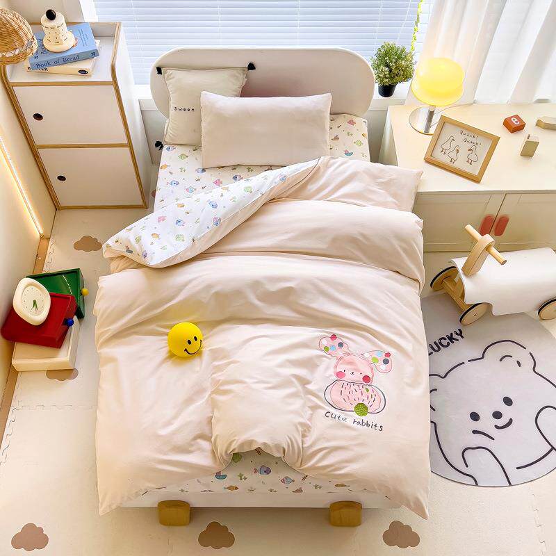幼儿园被子三件套纯棉儿童午睡专用被褥六件套宝宝午睡入园婴儿床