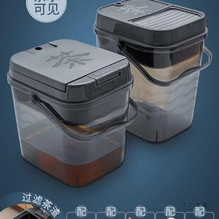 茶水桶废水桶茶台排水桶泡茶茶盘垃圾桶茶桌接水桶高级茶桶茶渣桶