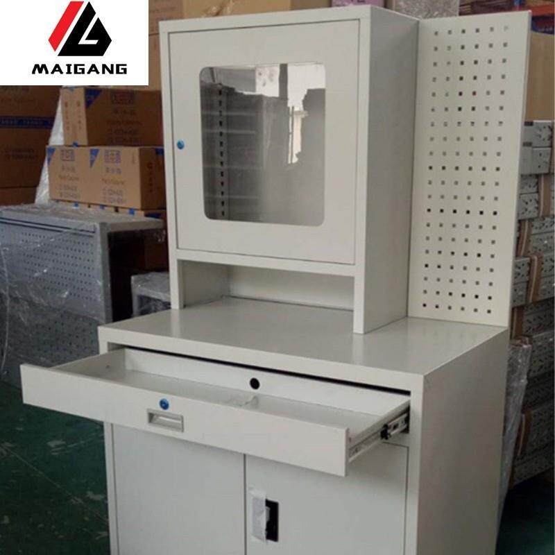 麦冈可非标组合式多功能PC工控机柜双开门车间移动防尘工业脑柜