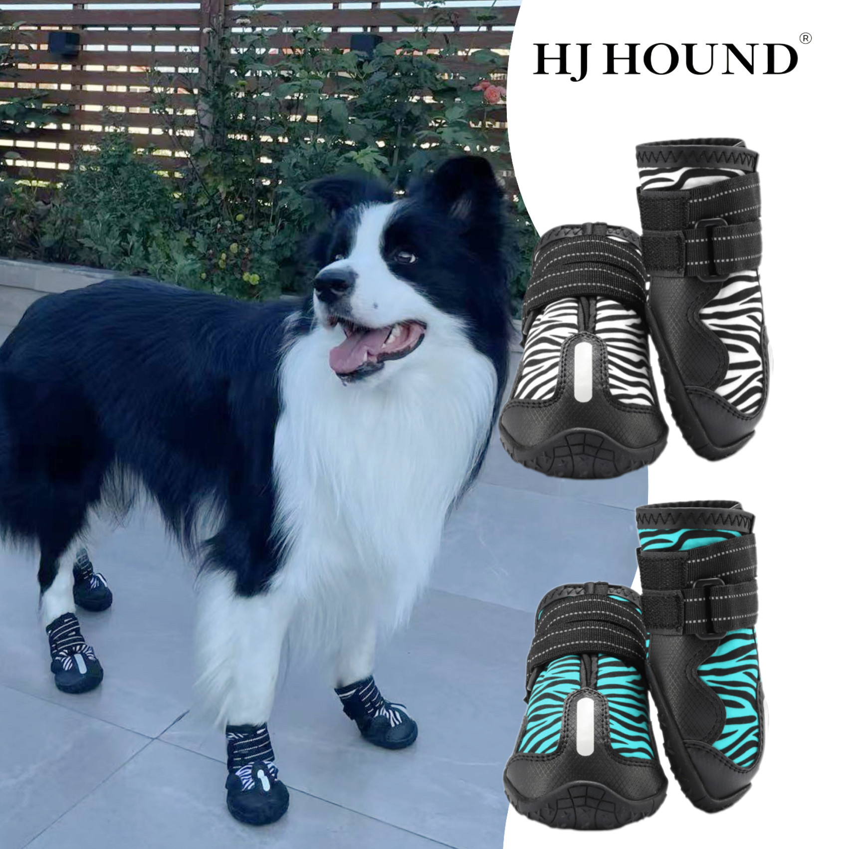 HJHOUND宠物鞋子边牧金毛巨贵中大型犬不掉脚四季通用狗鞋