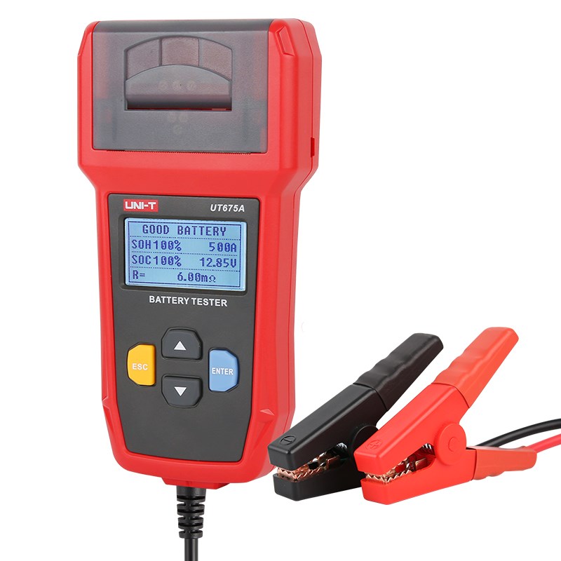 优利德蓄电池测试仪车电瓶检测仪12V/24V汽充电测试UT673A/UT675A