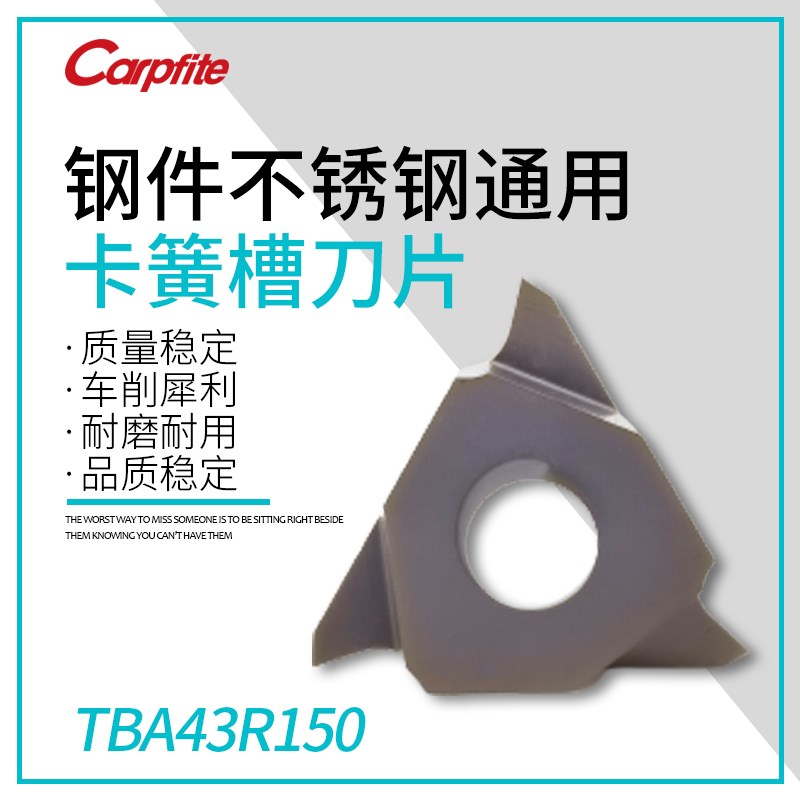 TBA\GBA43R100/150/200/250/300 品质浅槽刀片 卡簧槽 立装不锈钢
