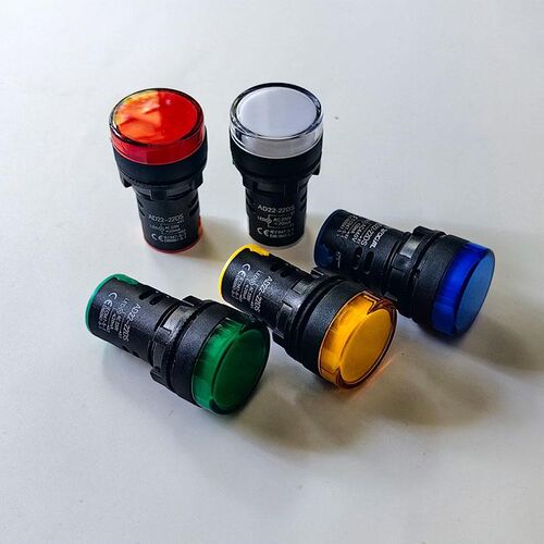 LED电源指示灯AD22-22DS开孔22mm通用220V380V24V配电箱信号灯440