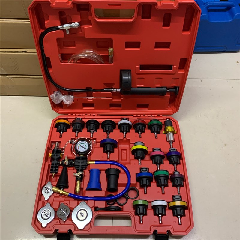 34件汽车水箱压力表打压测漏仪28件检测量表加水箱水防冻液更换器