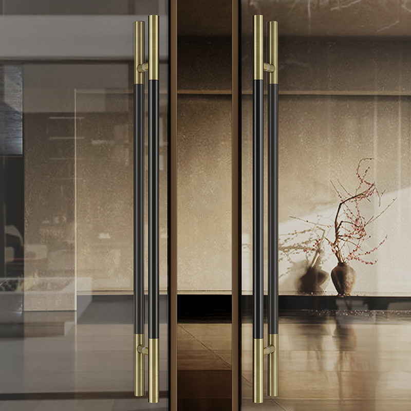 加厚玻璃门拉手酒店会所包厢实木门把手推拉对门拉手