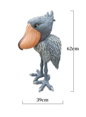 橱窗雕塑工艺品装饰乔迁卡通动物客厅电视柜摆件落地创意鲸头鹳