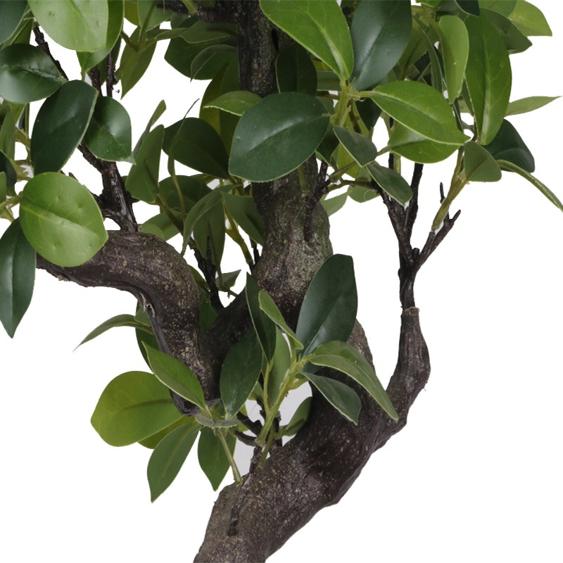 仿真迷你榕叶桌摆盆栽米盆景小叶榕胶榕装饰摆件假树爆款直销