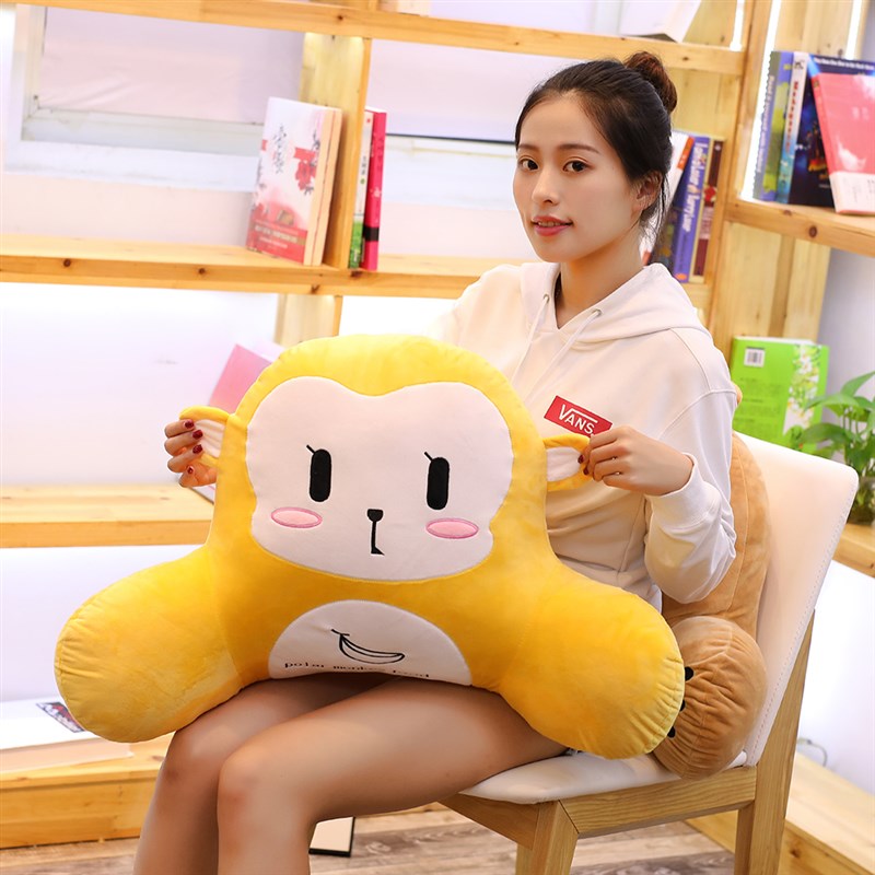 办公室座椅靠枕腰靠腰垫汽车靠垫腰枕椅子靠背垫护腰沙发可爱抱枕